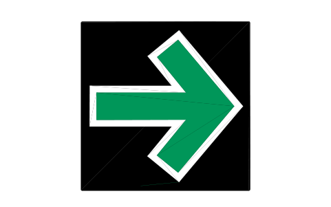 Anteprima del simbolo 720 Green arrow, blocco RSD_720