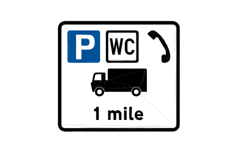 Vorschau des Symbols 2502 Lorry park distance, Block RKD_2502