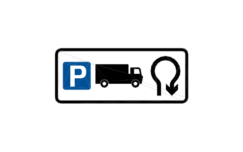 Vorschau des Symbols 2510 To lorry park, U-turn, Block RKD_2510