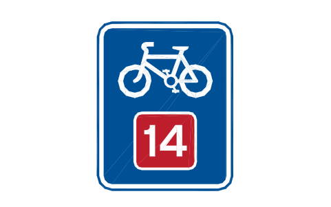 Vorschau des Symbols 2602.2 Cycle route number (2), Block RKD_2602_2