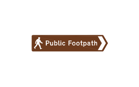 Vorschau des Symbols 2610V Public footpath, Block RKD_2610V