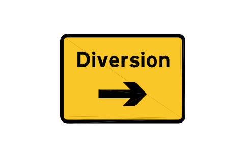 Vorschau des Symbols 2702 Diversion start, Block RKD_2702