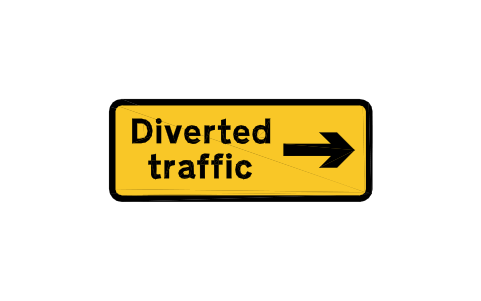Vorschau des Symbols 2703 Diversion direction, Block RKD_2703