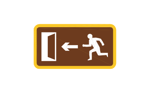 Vorschau des Symbols 2711L Emergency exit, left, Block RKD_2711L