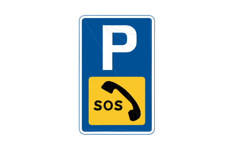 Vorschau des Symbols 2713.1VP Phone in parking, Block RKD_2713_1VP