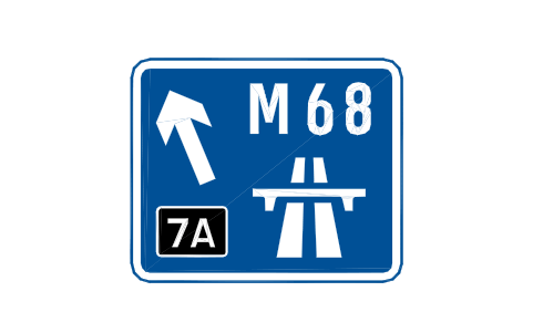 Vorschau des Symbols 2902.1 To motorway (2), Block RKD_2902_1