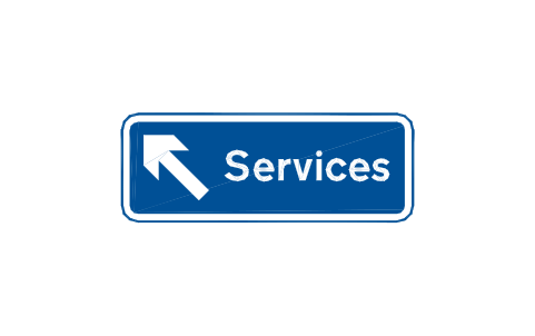 Vorschau des Symbols 2921.1 Service area entry (2), Block RKD_2921_1