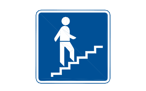 Vorschau des Symbols 814.3 Stepped footbridge, Block RKD_814_3