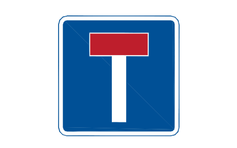 Vorschau des Symbols 816 No through road, Block RKD_816
