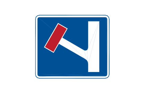 Vorschau des Symbols 817 No through road, Block RKD_817