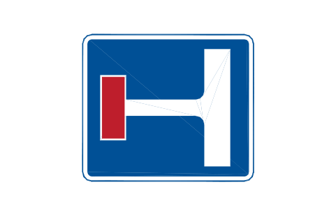 Vorschau des Symbols 817V No through road (V), Block RKD_817V