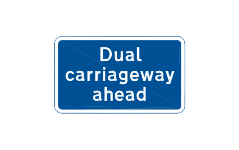Vorschau des Symbols 818 Dual carriageway, Block RKD_818