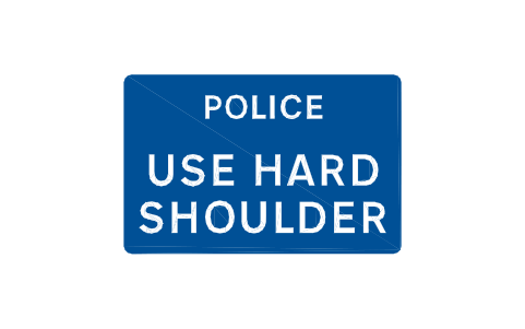 Vorschau des Symbols 829.3 Use hard shoulder, Block RKD_829_3