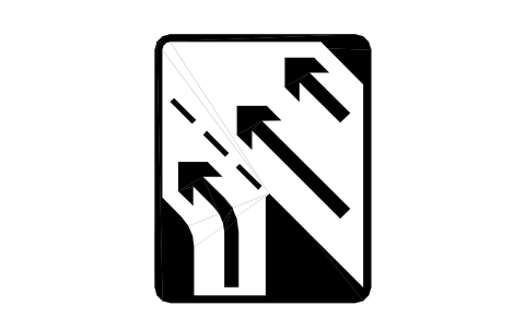 Vorschau des Symbols 868.1N Extra lane joining 2, Block RKD_868_1N