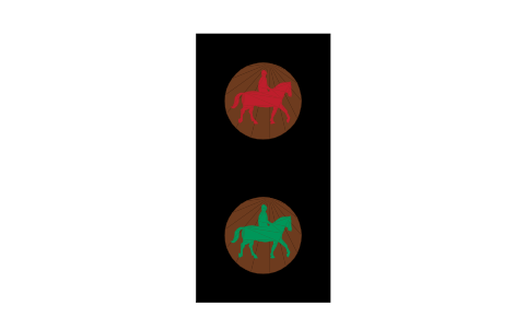 Anteprima del simbolo 4003.2 Equestrian signals, blocco RKR_4003_2