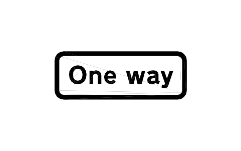 Anteprima del simbolo 607 One-way traffic, blocco RKR_607