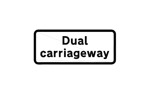 Anteprima del simbolo 608 Dual carriageway, blocco RKR_608