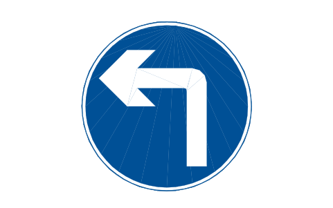 Anteprima del simbolo 609 Turn ahead, blocco RKR_609