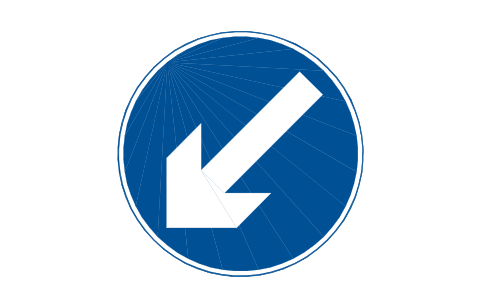 Anteprima del simbolo 610 Traffic passing sign, blocco RKR_610