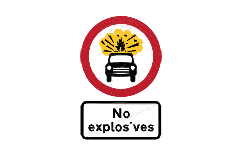 Anteprima del simbolo 622.8+622.9 No explosives, blocco RKR_622_8_622_9