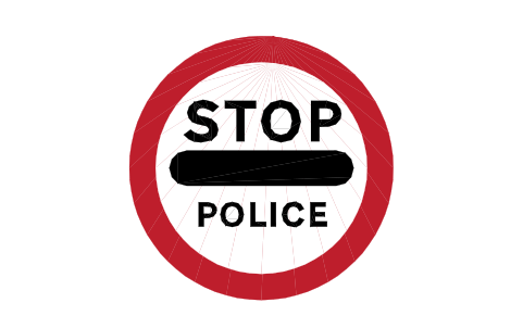 Anteprima del simbolo 633 Do not go beyond sign, blocco RKR_633