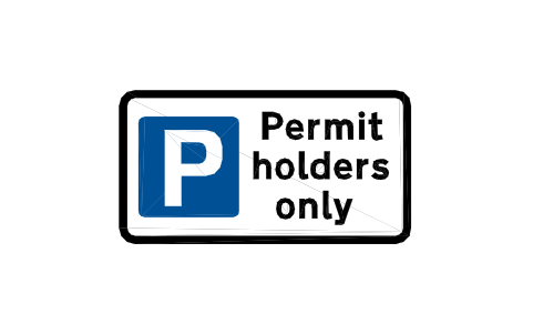 Anteprima del simbolo 660 Permit parking, blocco RKR_660