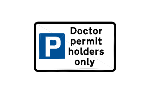 Anteprima del simbolo 660VD Doctor parking, blocco RKR_660VD