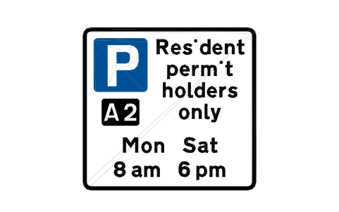 Anteprima del simbolo 660.3 Resident parking, blocco RKR_660_3