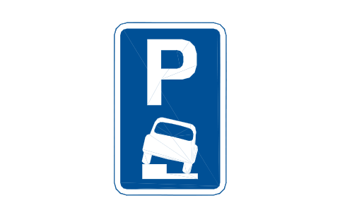 Anteprima del simbolo 667 Partial verge parking, blocco RKR_667