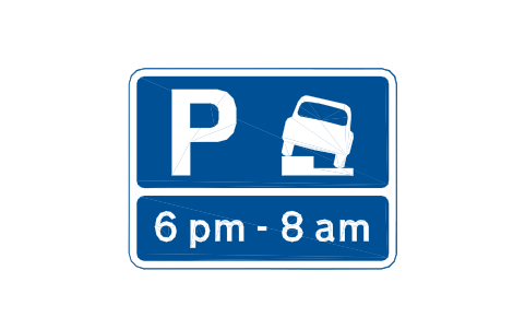 Anteprima del simbolo 667.1 Part-verge parking, blocco RKR_667_1