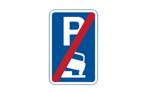 Anteprima del simbolo 667.2 End verge parking, blocco RKR_667_2