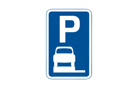 Anteprima del simbolo 668 Parking on verge, blocco RKR_668
