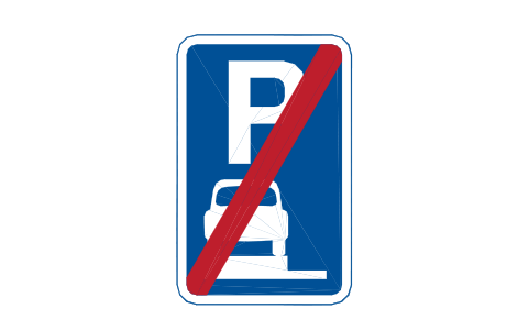 Anteprima del simbolo 668.2 End verge parking (2), blocco RKR_668_2