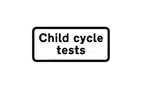 Anteprima del simbolo 950.1 Child cyclist testing, blocco RKR_950_1