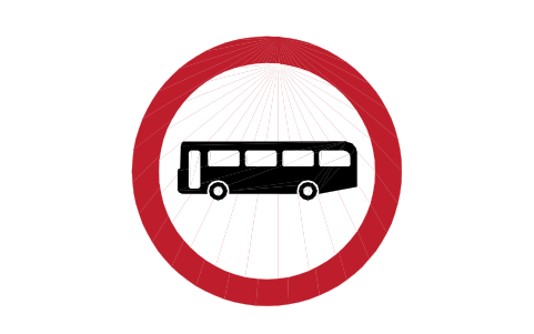 Anteprima del simbolo 952 No buses, blocco RKR_952