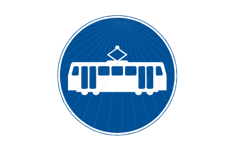 Anteprima del simbolo 953.1 Trams only, blocco RKR_953_1
