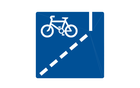 Anteprima del simbolo 958.1 With-flow cycle lane (2), blocco RKR_958_1