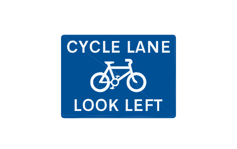 Anteprima del simbolo 963.1L Cycle lane, proceed L, blocco RKR_963_1L