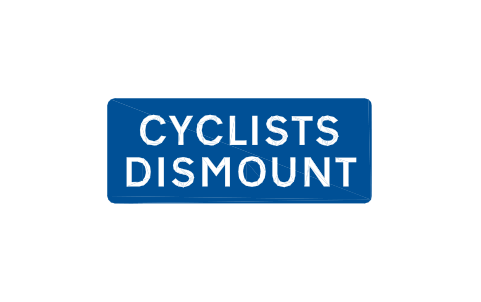 Anteprima del simbolo 966 Cyclists dismount, blocco RKR_966