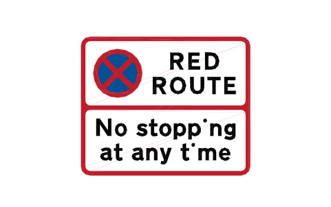 Anteprima del simbolo DR507 No stopping, any time, blocco RKR_DR507