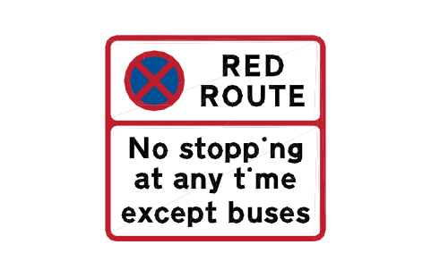 Anteprima del simbolo DR508 No stopping, always, blocco RKR_DR508