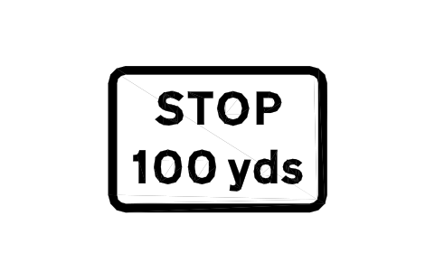 Preview of the 502 100 yd to STOP junction symbol, block RKW_502