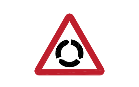 Preview of the 510 Roundabout symbol, block RKW_510