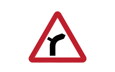 Preview of the 512.1 Junction on right bend symbol, block RKW_512_1