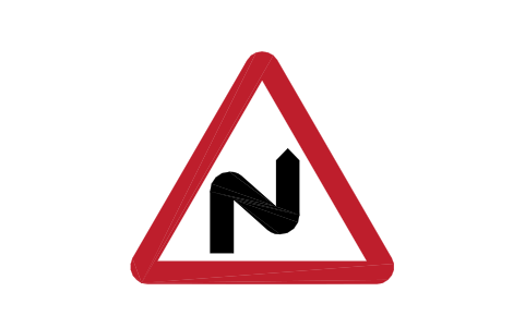 Preview of the 513R Double bend, 1st right symbol, block RKW_513R