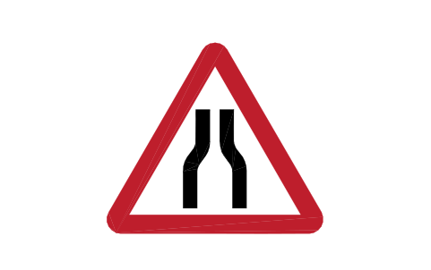 Preview of the 516 Road narrows both sides symbol, block RKW_516