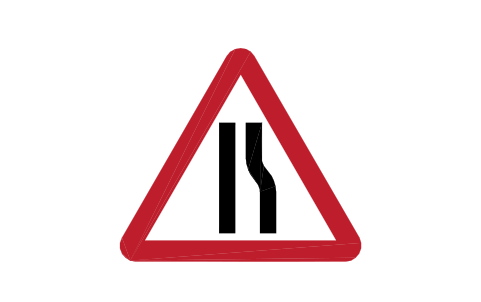 Preview of the 517 Road narrows right symbol, block RKW_517