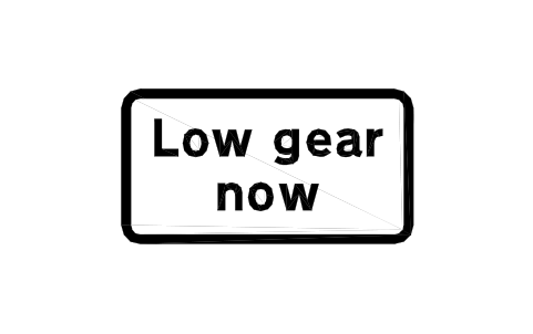 Preview of the 525 Low gear, steep hill symbol, block RKW_525