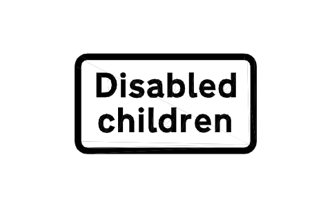 Preview of the 547.7 Disabled children symbol, block RKW_547_7