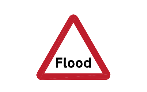 Preview of the 554F Flood warning symbol, block RKW_554F